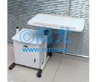 国产白色带柜可升降床边桌(L600*W400*H650/850mm) -点击放大