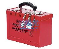 国产红色集群安全锁箱(L235*W95*H152mm) -点击放大